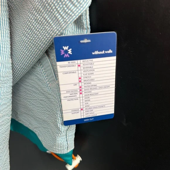 Without walls windbreaker Urban outfitters retro colorblock zip up lightweight M - Picture 6 of 13